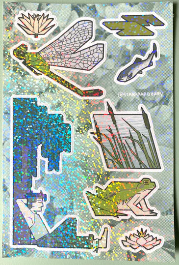 Green sticker sheet Green sticker sheet